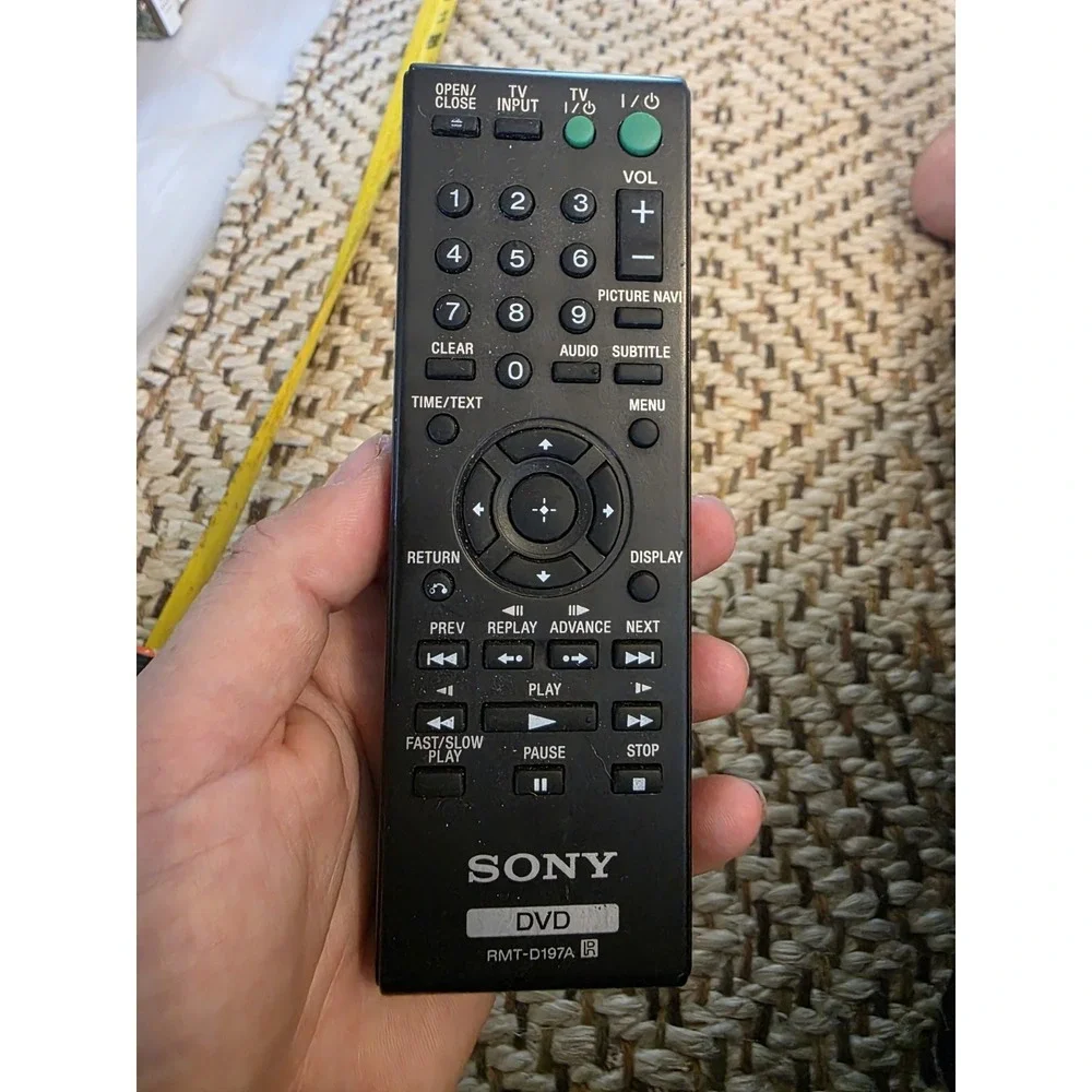 SONY Original DVD Player Remote Control for DVP-SR510H Genuine RMT-D197A Tested